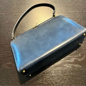Vintage Navy Blue Hand Bag